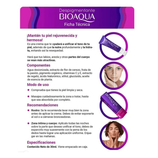 Fórmula Aclarante Americana - BioAqua