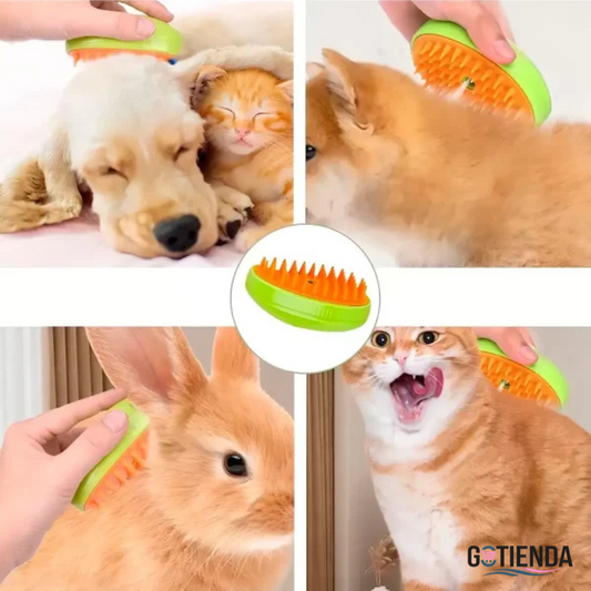 Cepillo Vaporizador 3 en 1 para mascotas