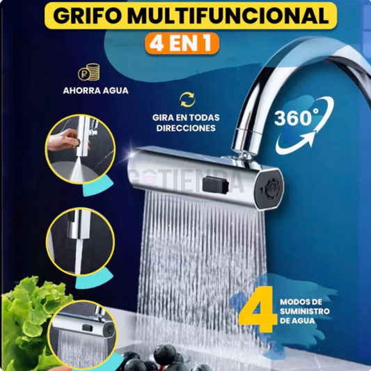 Grifo Economizador Multifuncional 4 en 1