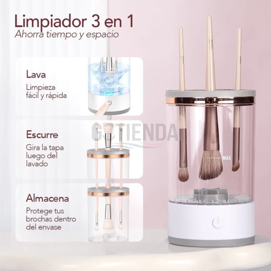 Limpiador de Brochas Eléctrico 3 en 1