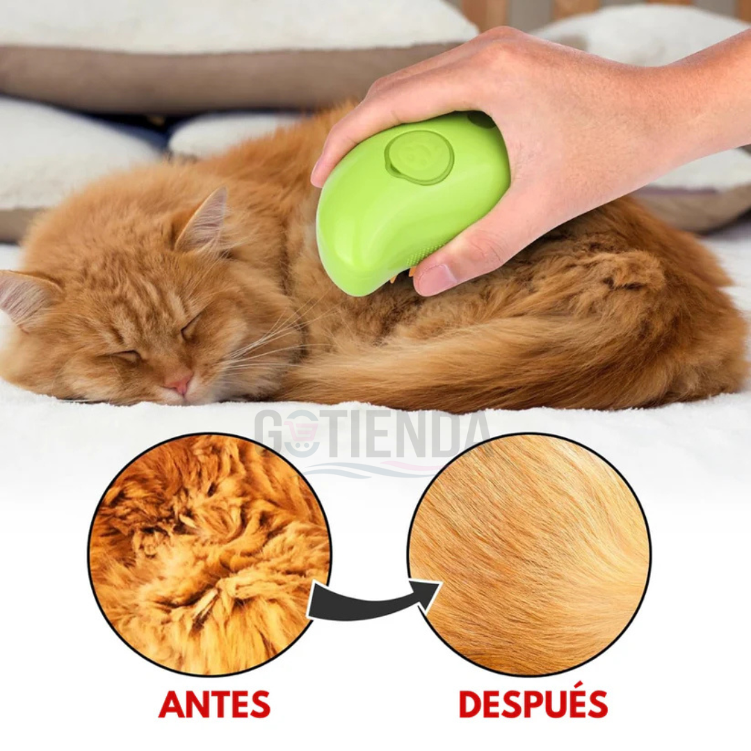 Cepillo Vaporizador 3 en 1 para mascotas