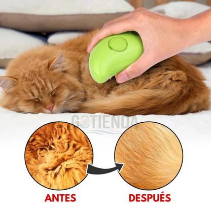 Cepillo Vaporizador 3 en 1 para mascotas