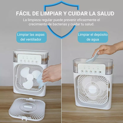 Cool Air 3 en 1 | Ventilador portátil con Humidificador